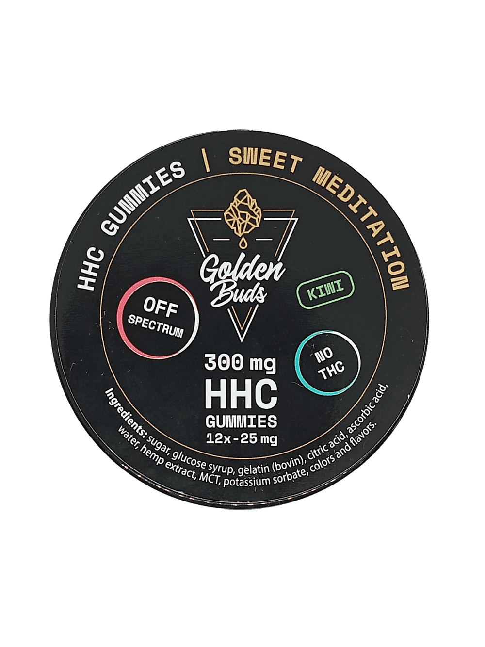 GoldenBuds 300MG HHC Gummies - HiddenCBD