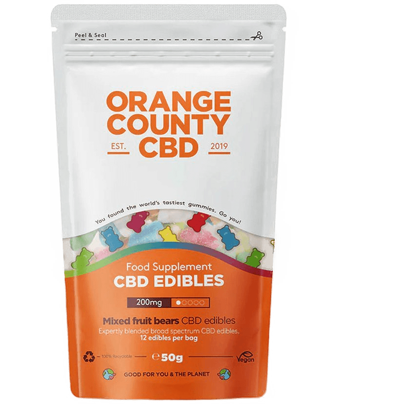 Orange County 200MG CBD Mixed Fruit Bears - HiddenCBD